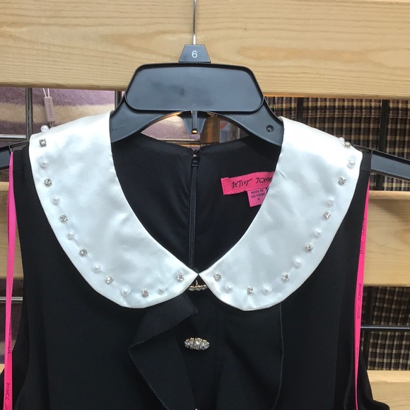 Betsy Johnson dress lined dress black/white,NWT - Picture 8 of 16